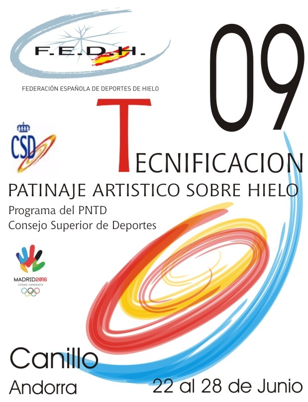 tecnificacion cartel patinaje artístico sobre hielo | FEDH | Federación Española de Deportes de Hielo