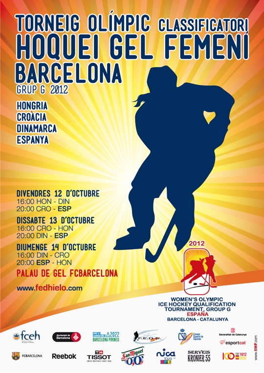 poster web TORNEIG OLÍMPIC CLASSIFICATORI HOQUEI GEL FEMENI BARCELONA 2012 GURP G | FEDH | Federación Española de Deportes de Hielo