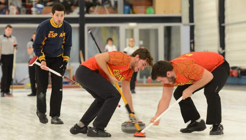 , España va a por todas en el Europeo B de Curling, Real Federación Española Deportes de Hielo