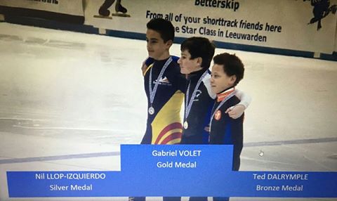 , Nil Llop doble medallista en el Europeo de Short Track, Real Federación Española Deportes de Hielo