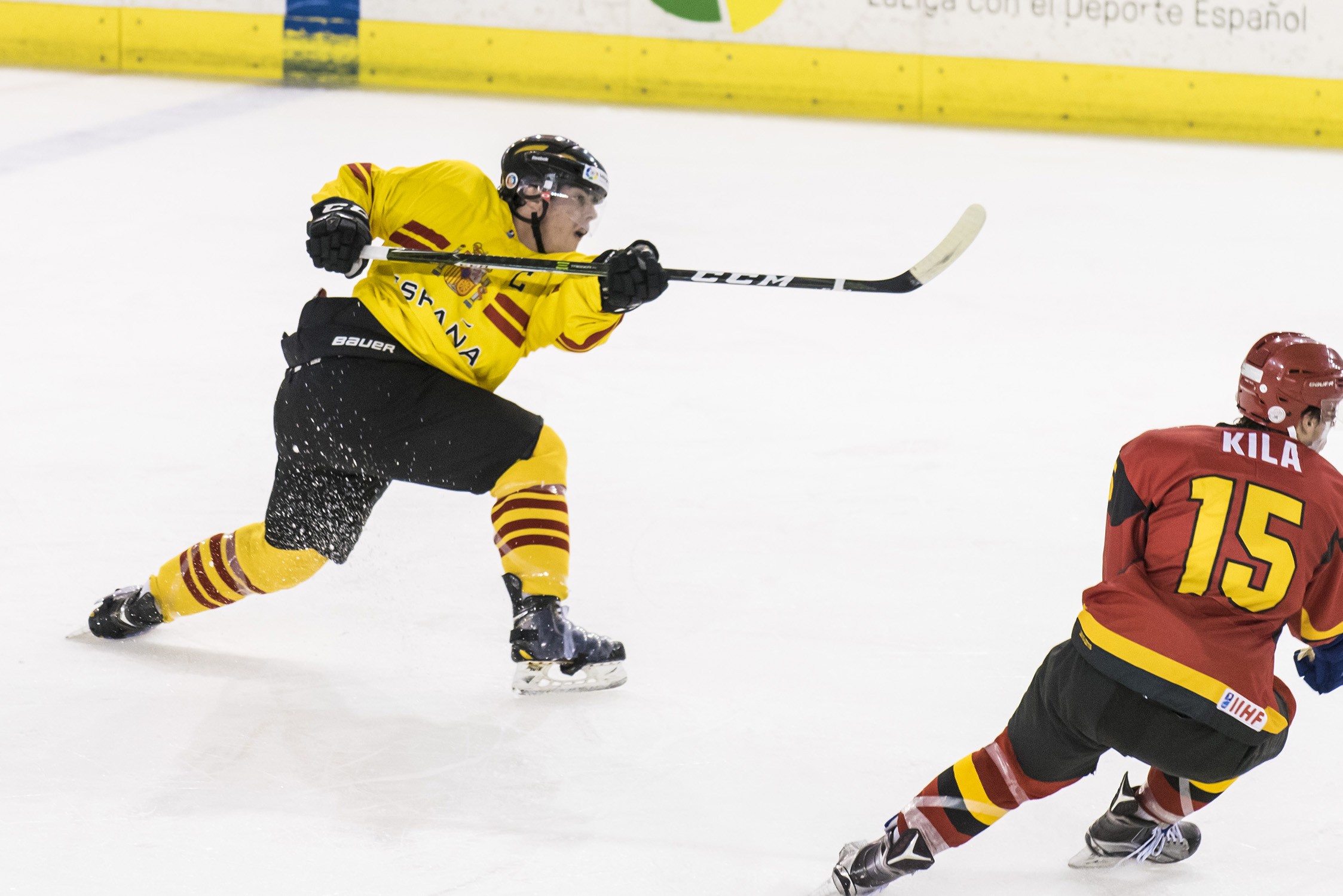 , España gana a Bélgica y ya piensa en la final del viernes contra Corea del Sur, Real Federación Española Deportes de Hielo