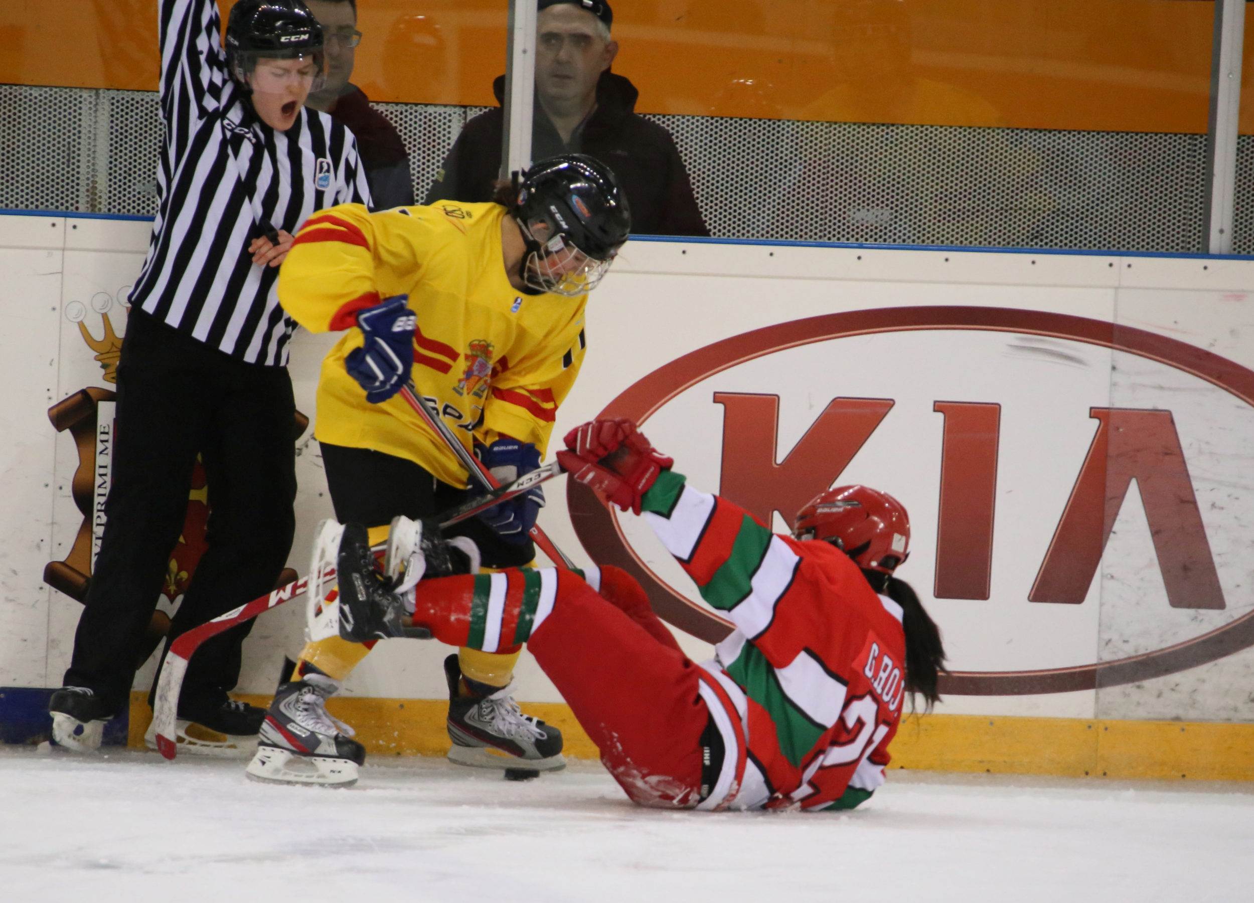 , España comienza con derrota el Mundial Femenino de Hockey Hielo, Real Federación Española Deportes de Hielo