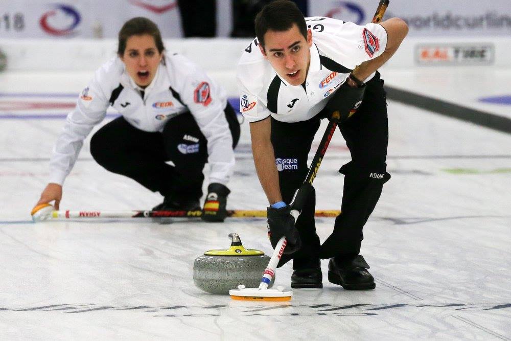 , España pierde ante la campeona Rusia en el Mundial de dobles mixto., Real Federación Española Deportes de Hielo