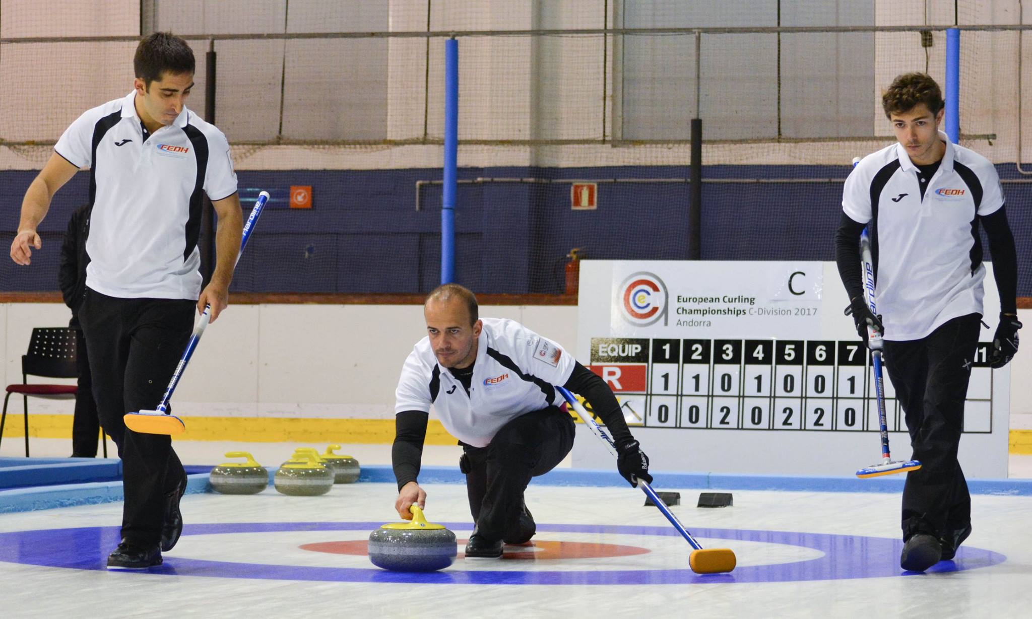 , Buena jornada de España en el Europeo C de Curling, Real Federación Española Deportes de Hielo