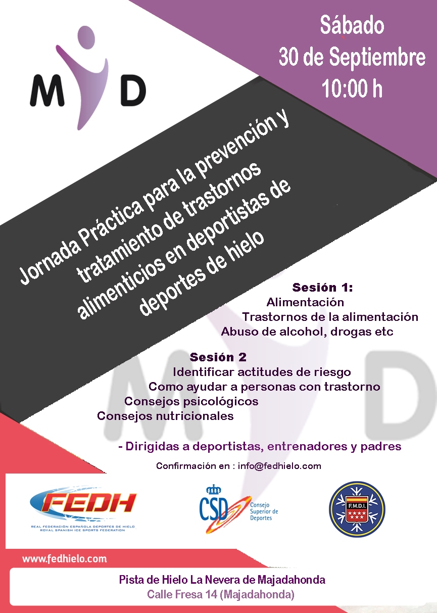 , Jornada práctica para el tratamiento de trastornos alimenticios, Real Federación Española Deportes de Hielo