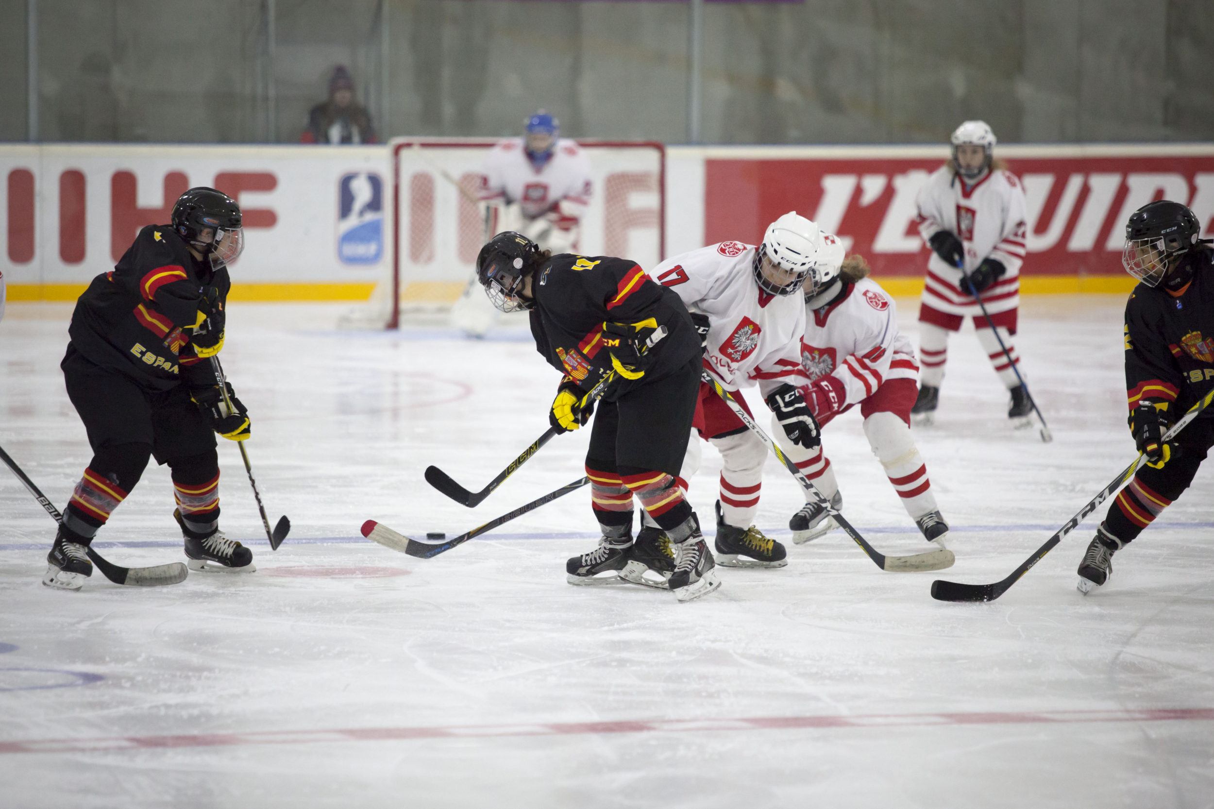 , España cae en el primer encuentro del 4 Naciones contra Polonia (6-0), Real Federación Española Deportes de Hielo