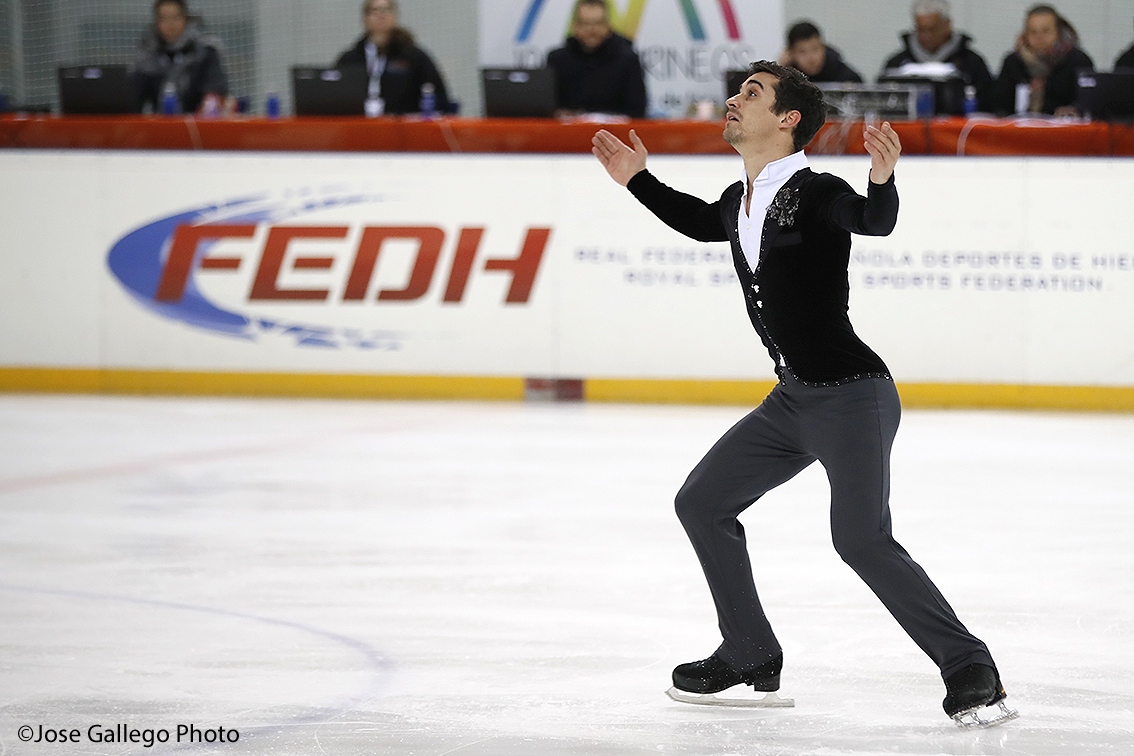 , Javier Fernández brilla, Olivia &amp; Adrián toman ventaja y Javier Raya recorta distancias, Real Federación Española Deportes de Hielo