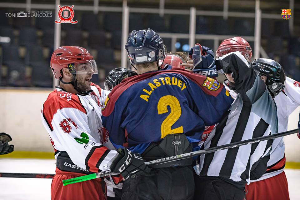 , Jaca y Txuri ganan el primer partido de la semifinal, Real Federación Española Deportes de Hielo