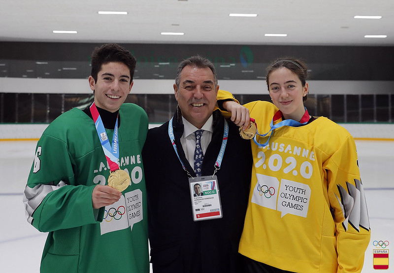 , Eva Aizpurua y Pablo González, oro en Lausanne 2020, Real Federación Española Deportes de Hielo