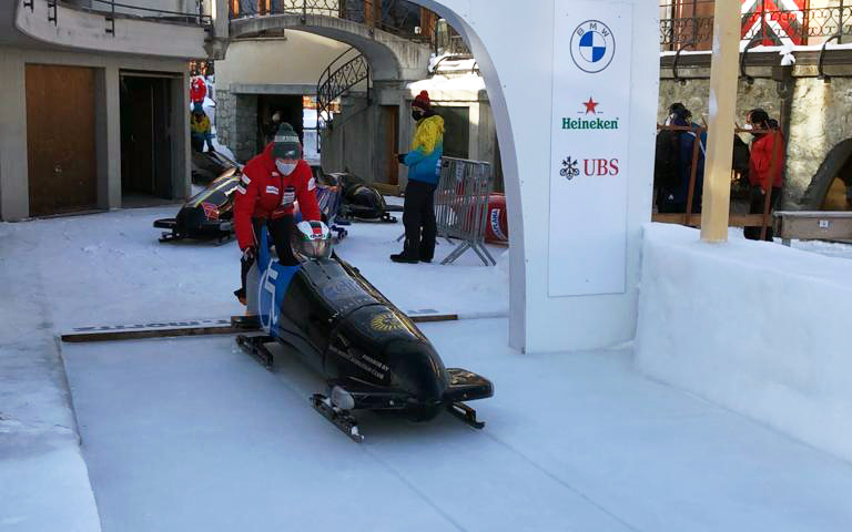 israel blanco, Israel Blanco completa su preparación en Saint Moritz, Real Federación Española Deportes de Hielo