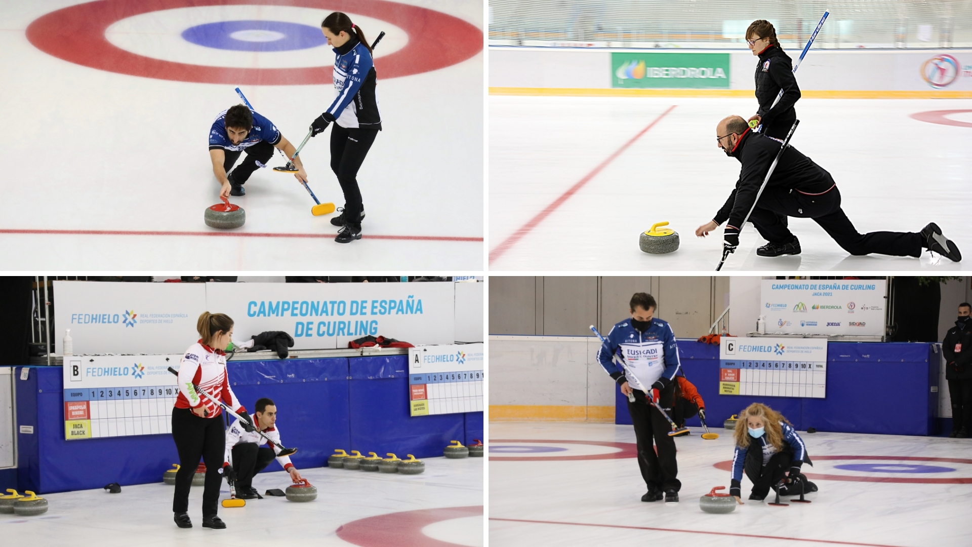 dobles mixtos, Cuatro equipos, a por el oro del Campeonato de España de Dobles Mixtos, Real Federación Española Deportes de Hielo