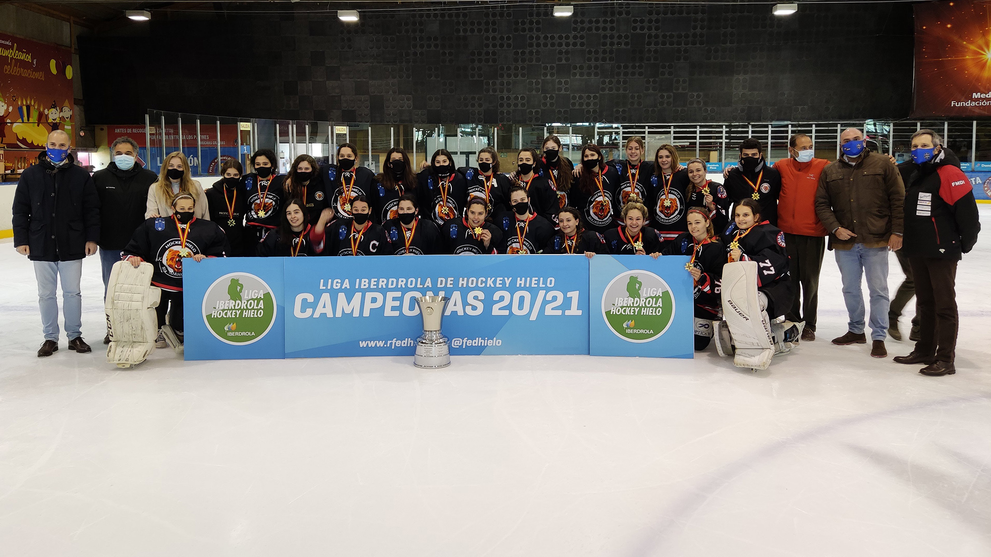 SAD Majadahonda, El SAD Majadahonda logra su octavo título de Liga Iberdrola, Real Federación Española Deportes de Hielo