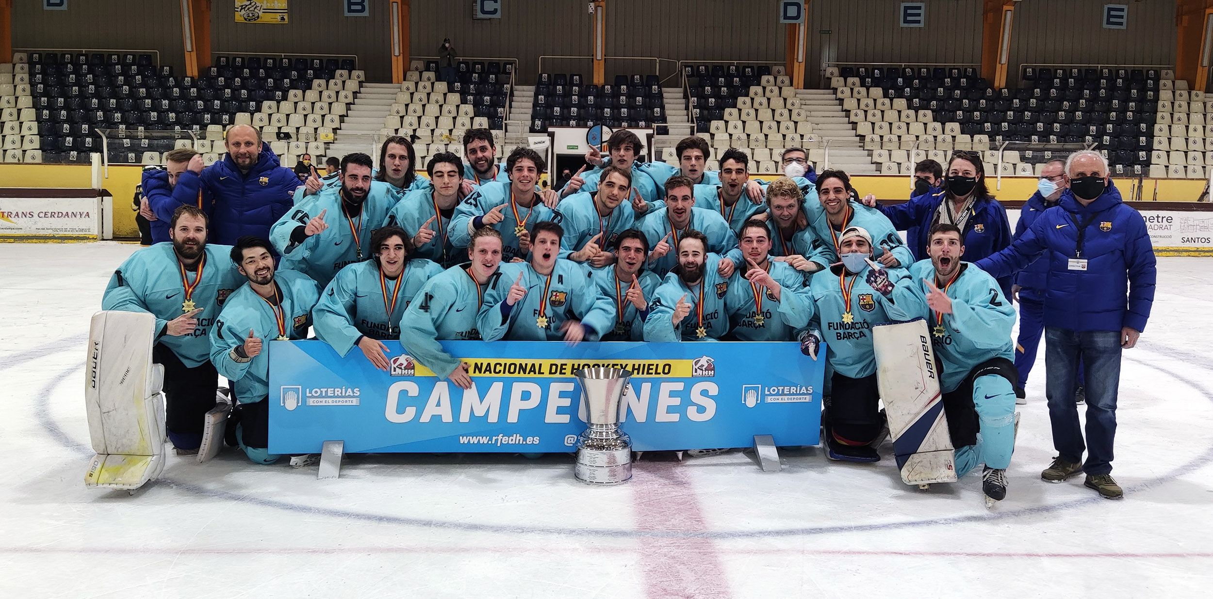 Barça Hockey Gel, El Barça Hockey Gel vuelve a reinar 12 años después, Real Federación Española Deportes de Hielo