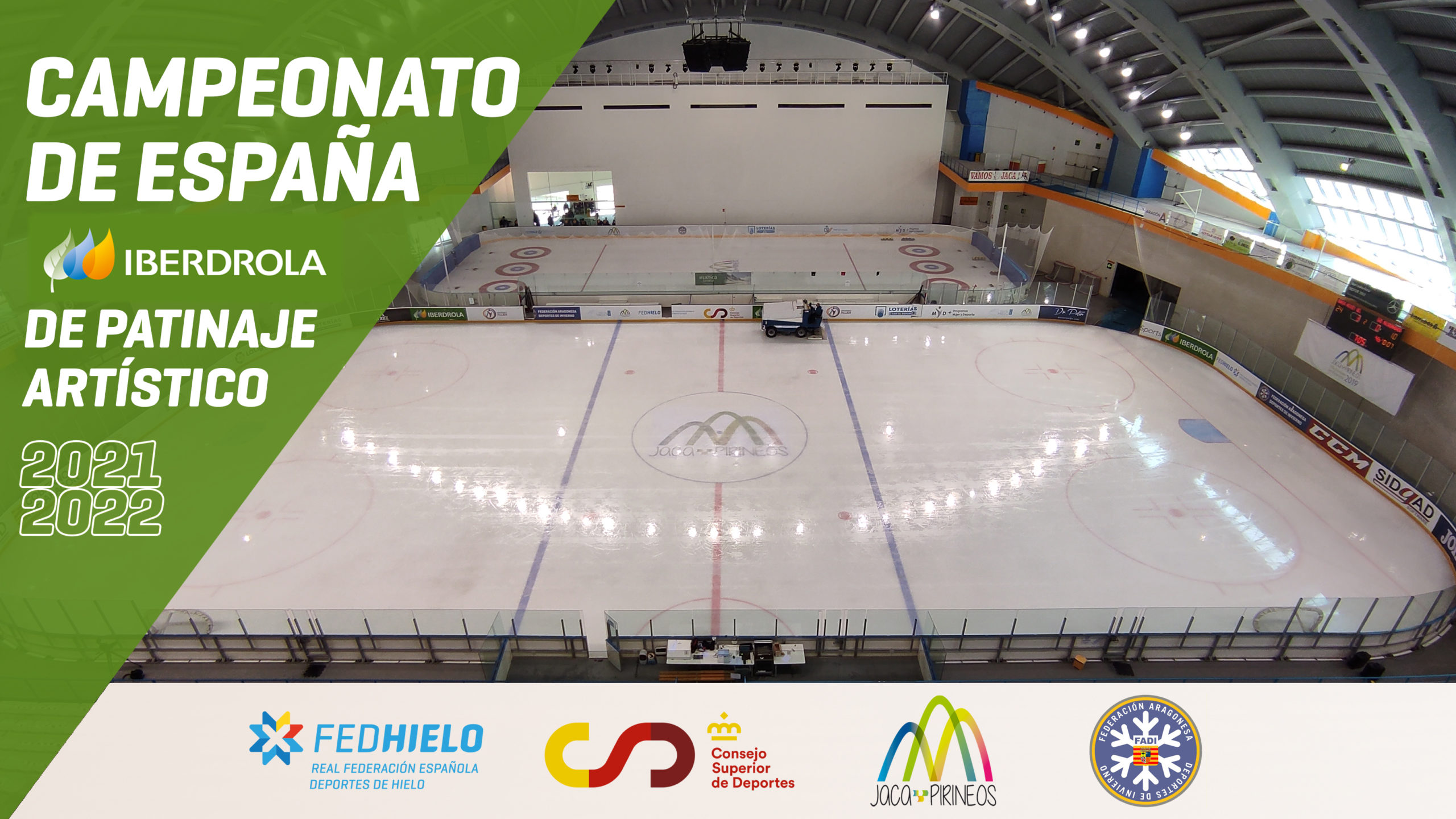 , Jaca recibirá el Campeonato de España Iberdrola de Patinaje Artístico 2021-2022, Real Federación Española Deportes de Hielo