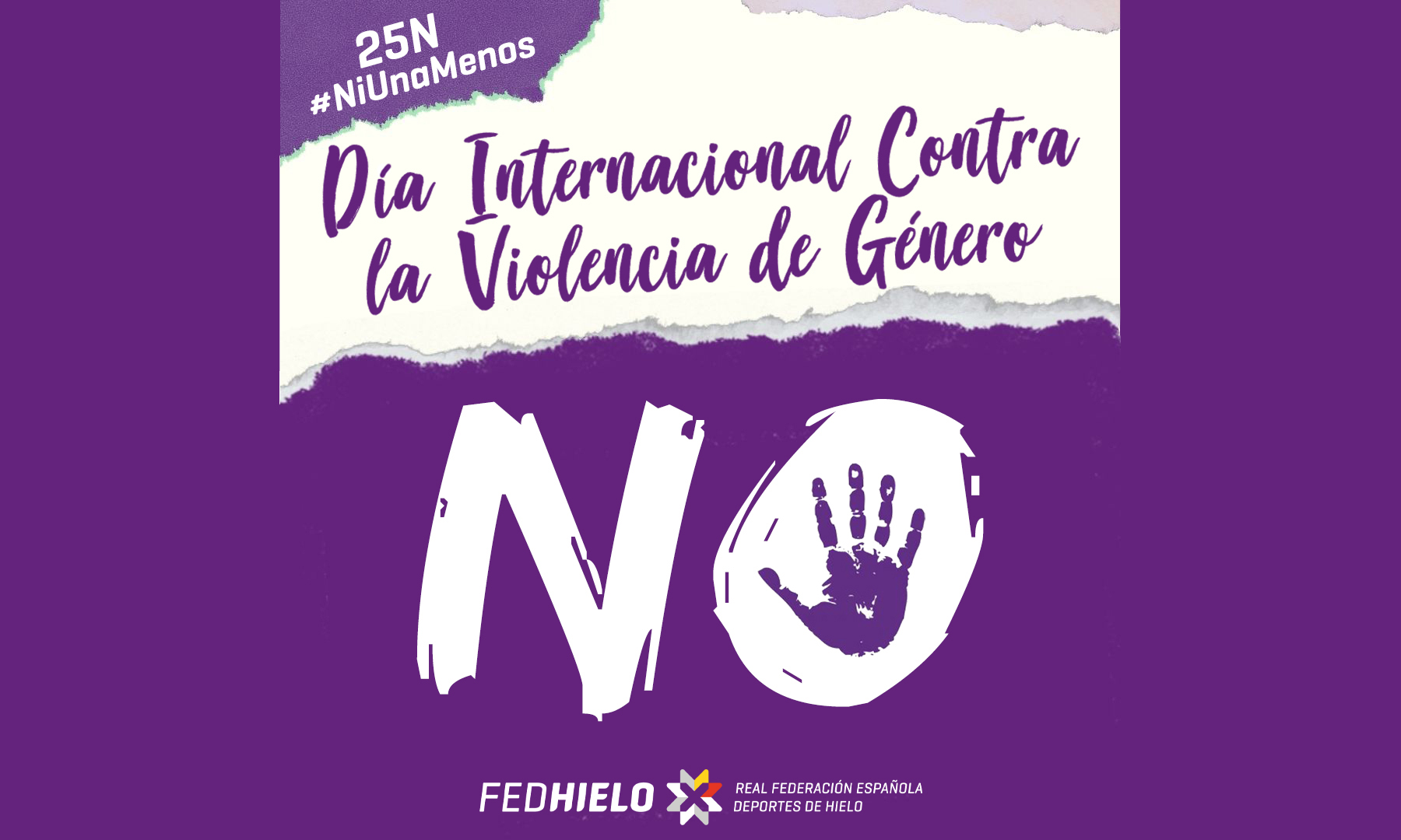 , La RFEDH se une a la lucha contra la violencia de género, Real Federación Española Deportes de Hielo