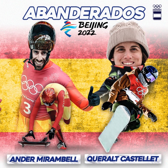 Ander Mirambell, Ander Mirambell y Queralt Castellet, abanderados del Equipo Olímpico Español en Beijing 2022, Real Federación Española Deportes de Hielo