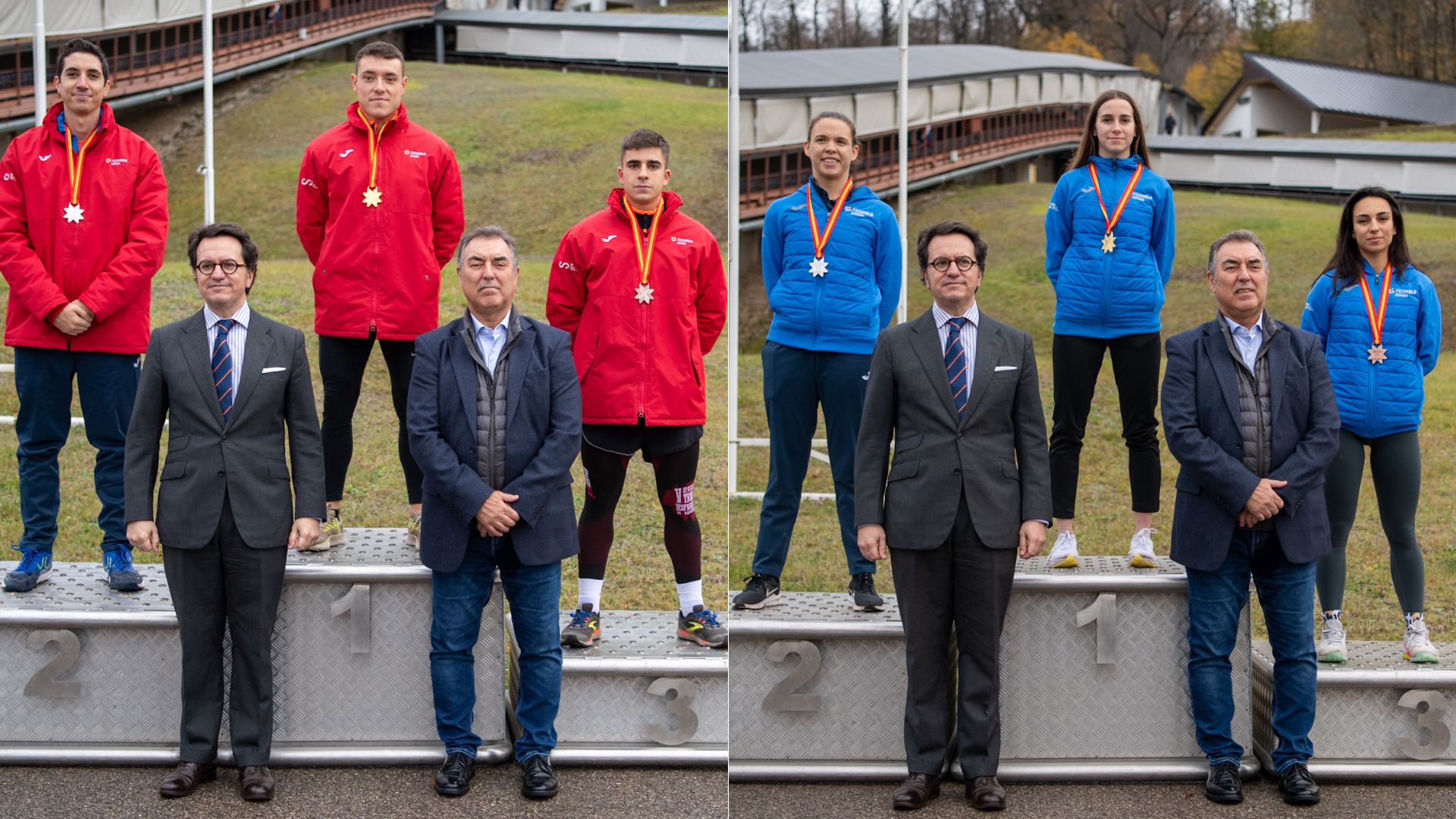 , Clara Aznar y Adrián Rodríguez, flamantes Campeones de España de Skeleton, Real Federación Española Deportes de Hielo