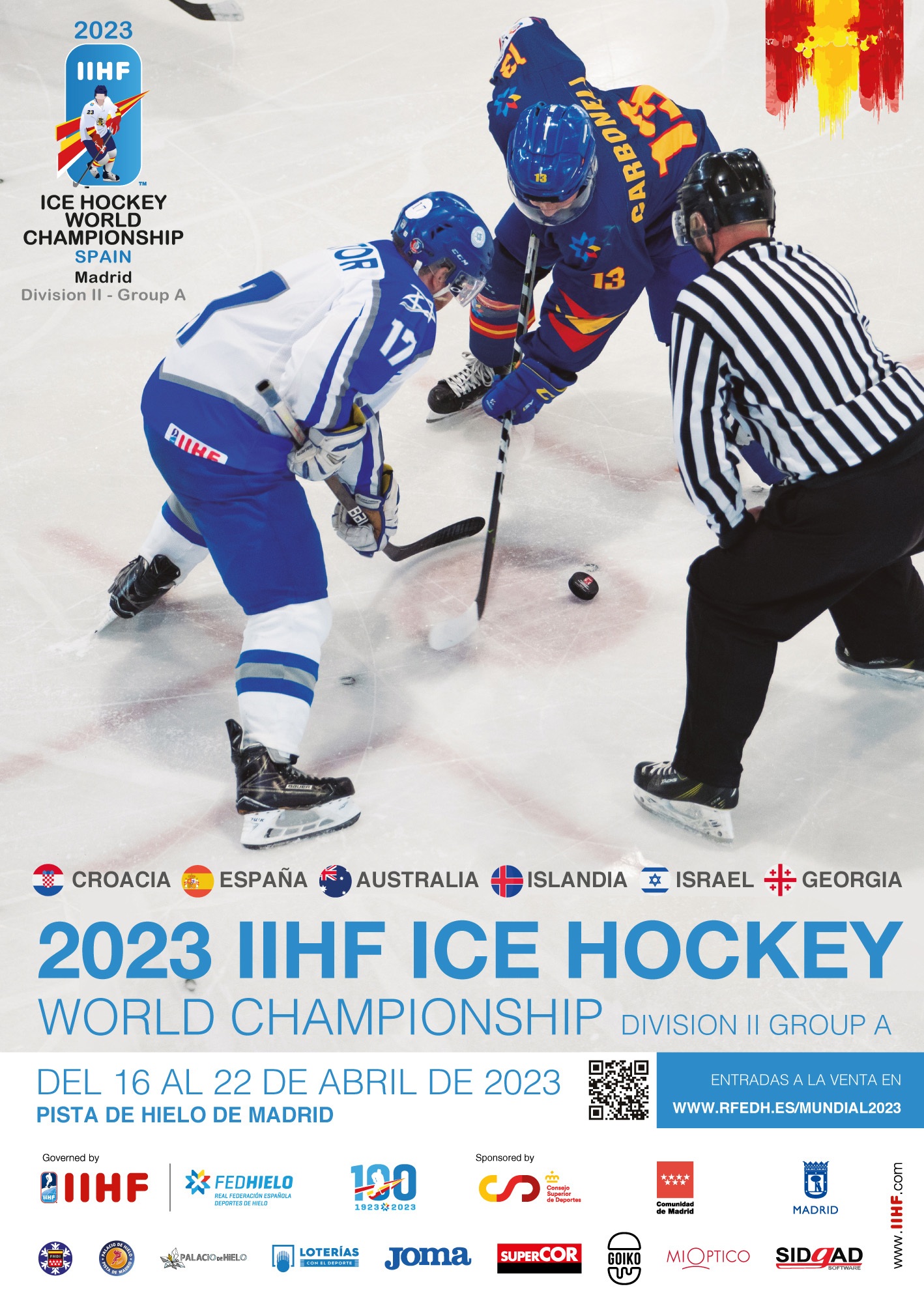 Mundial, Mundial 2023, Real Federación Española Deportes de Hielo