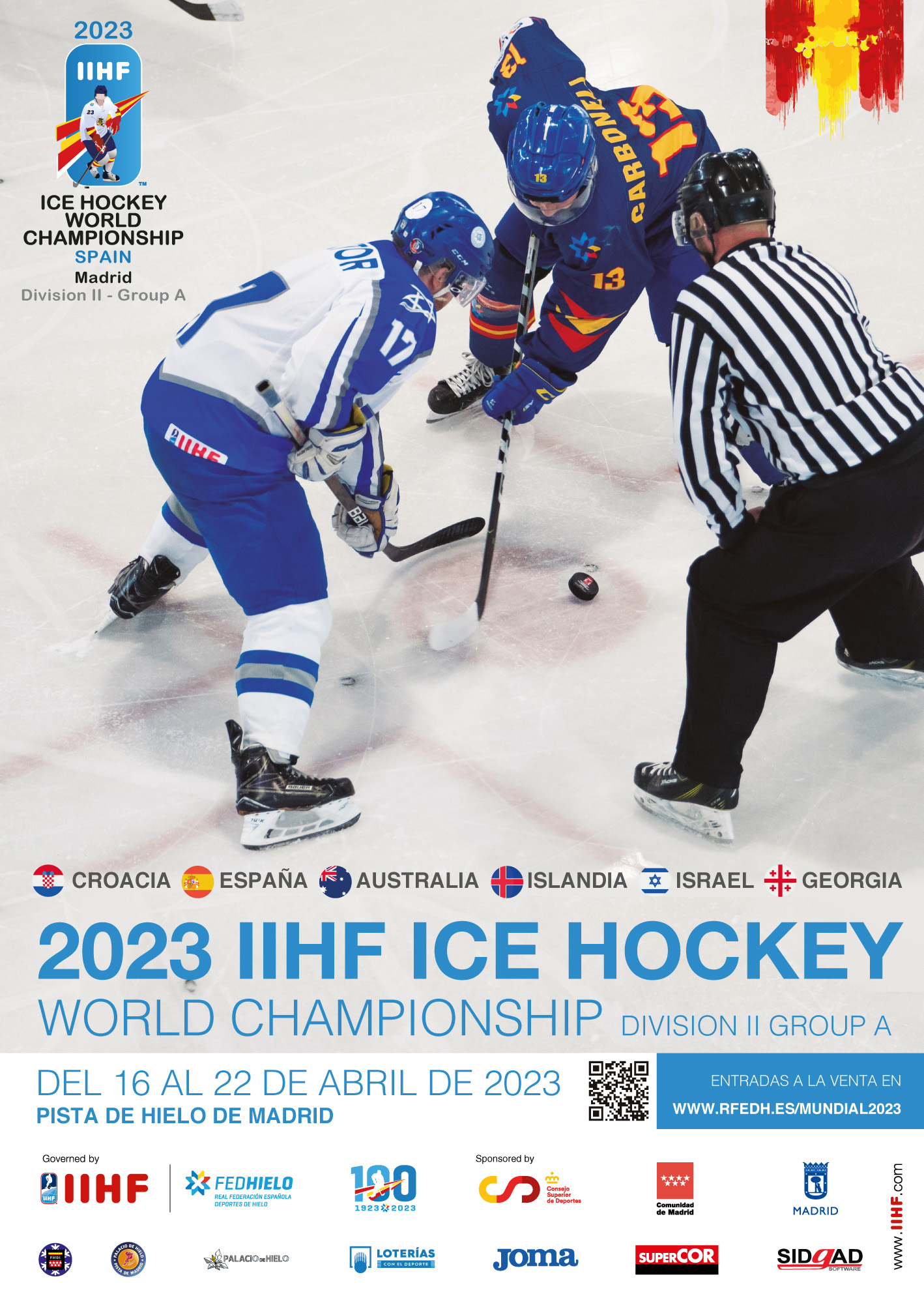 Mundial, Mundial 2023, Real Federación Española Deportes de Hielo
