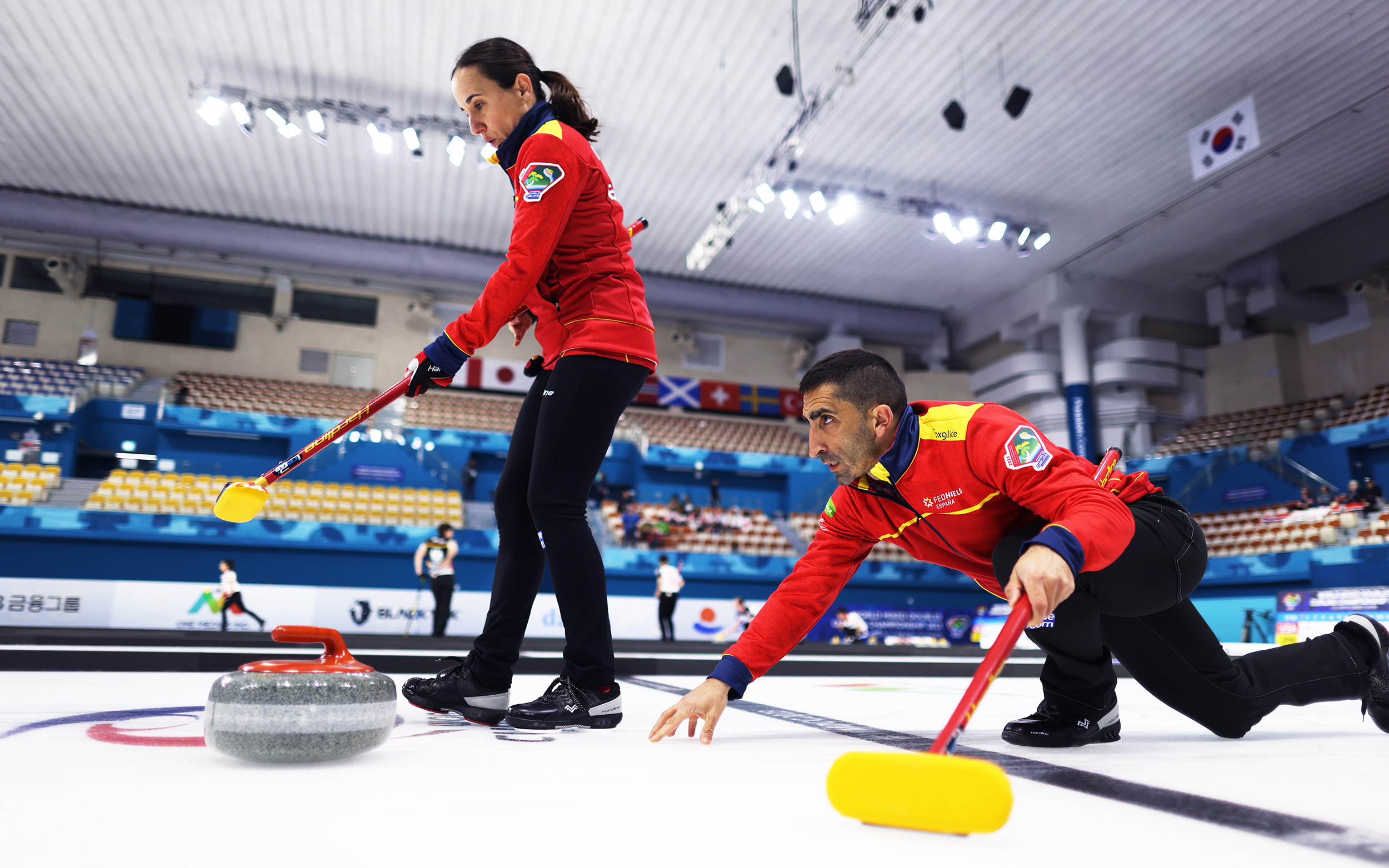 , Gran resultado para Oihane Otaegi &#038; Mikel Unanue en el Mundial de Dobles Mixtos 2023, Real Federación Española Deportes de Hielo