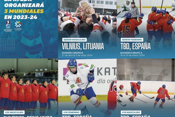 , La RFEDH organizará tres Mundiales de Hockey hielo en 2023-24, Real Federación Española Deportes de Hielo