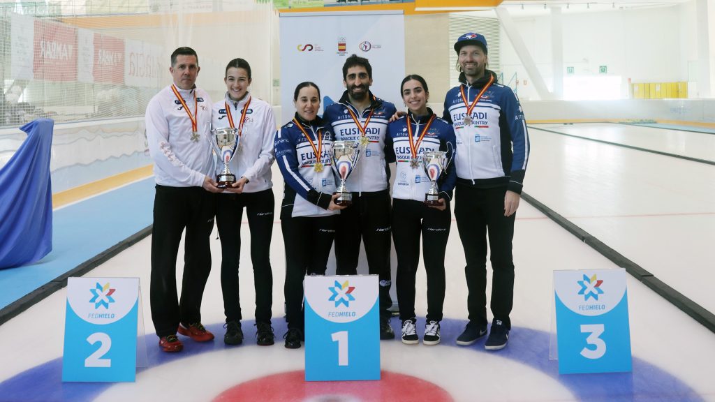 , Oihane Otaegi & Mikel Unanue revalidan su sexto título de Campeones de Dobles Mixtos consecutivo, Real Federación Española Deportes de Hielo