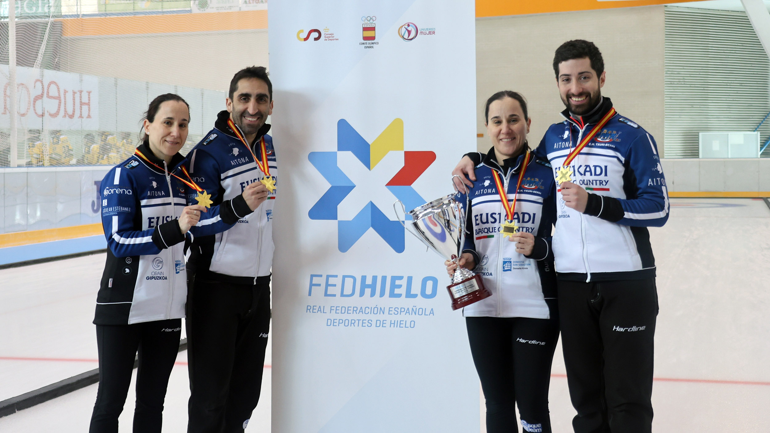 , El Txuri-Berri Cafés Aitona revalida título de campeón de España Mixto, Real Federación Española Deportes de Hielo