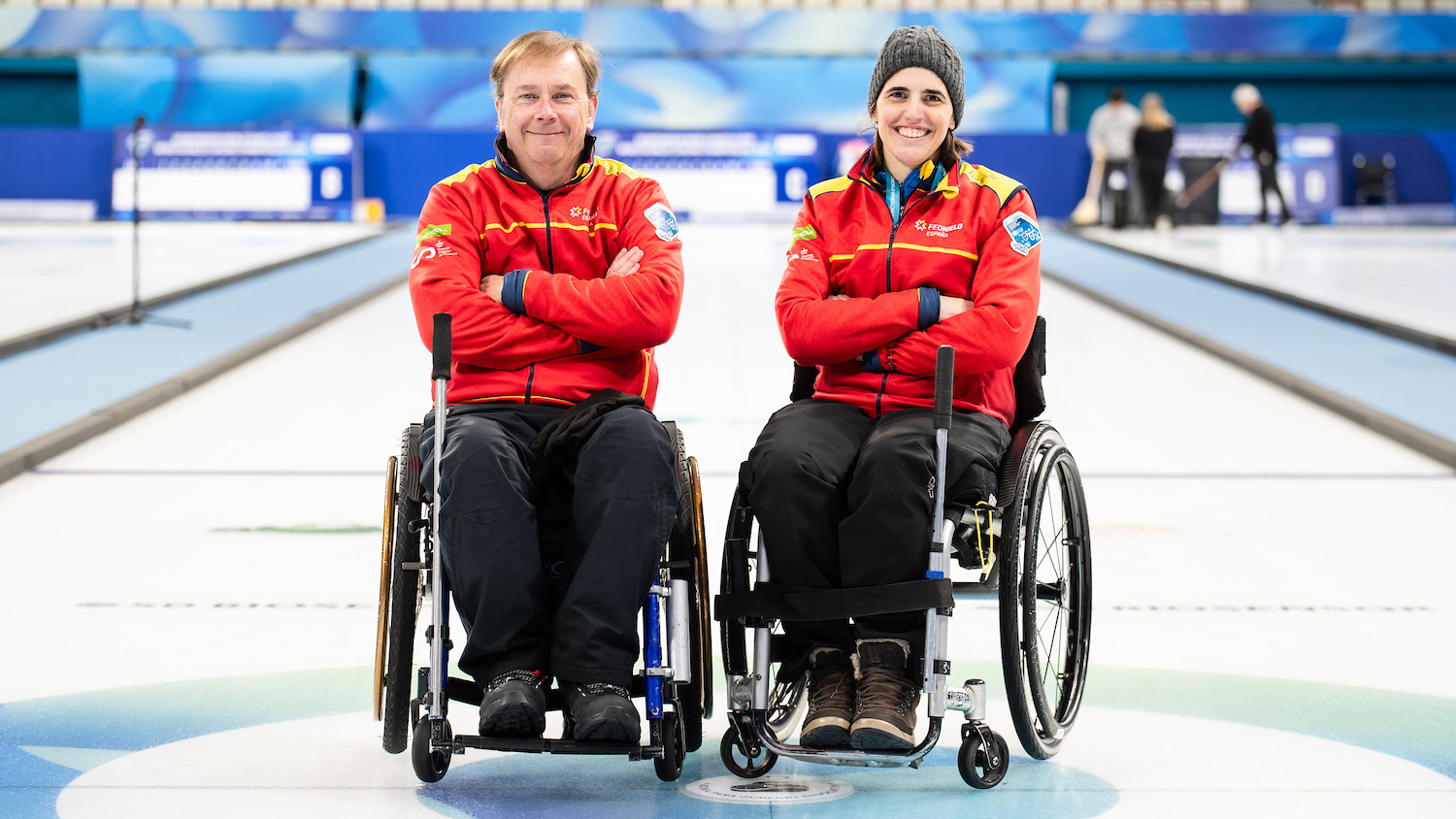 , España debuta en el Mundial de Dobles Mixtos de Sillas de Ruedas, Real Federación Española Deportes de Hielo