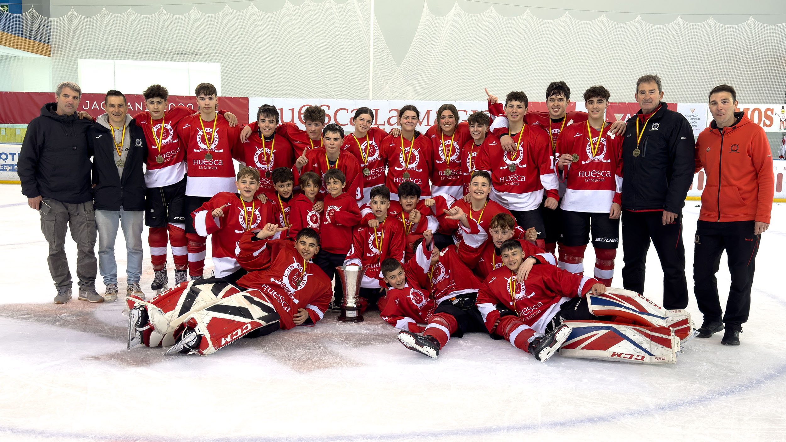 , El CH Jaca conquista el título de la LNHH U15, Real Federación Española Deportes de Hielo