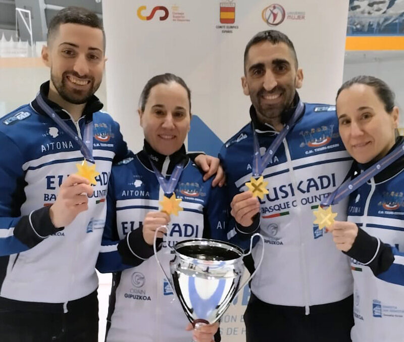 Curling, Txuri-Berri Donostia alcanza su 10º título nacional mixto, Real Federación Española Deportes de Hielo