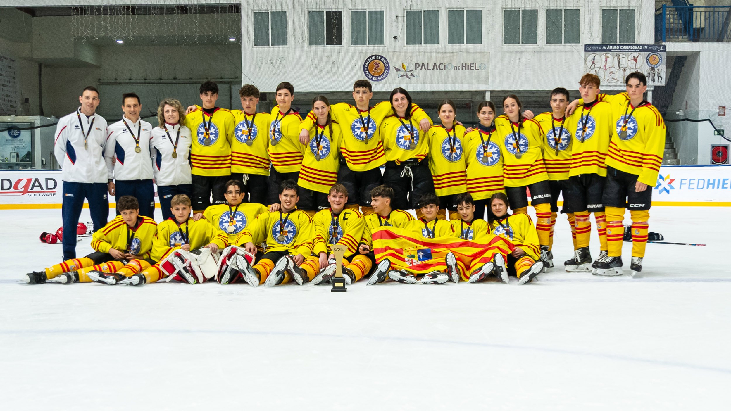 , Aragón se proclama campeón de la primera edición del CESA de Hockey Hielo, Real Federación Española Deportes de Hielo