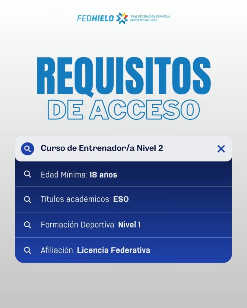 formación, Formación RFEDH, Real Federación Española Deportes de Hielo