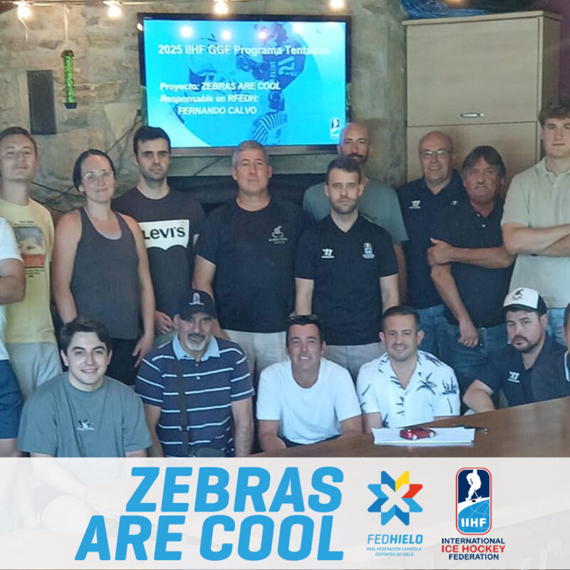 hockey hielo, Celebrado el primer &#8216;workshop&#8217; del proyecto ZEBRAS ARE COOL, Real Federación Española Deportes de Hielo