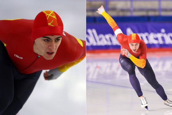 Nil Llop, Nil Llop y Daniel Milagros, la alineaci&oacute;n del patinaje de velocidad en su estreno en los Juegos Ol&iacute;mpicos de Invierno, Real Federaci&oacute;n Espa&ntilde;ola Deportes de Hielo