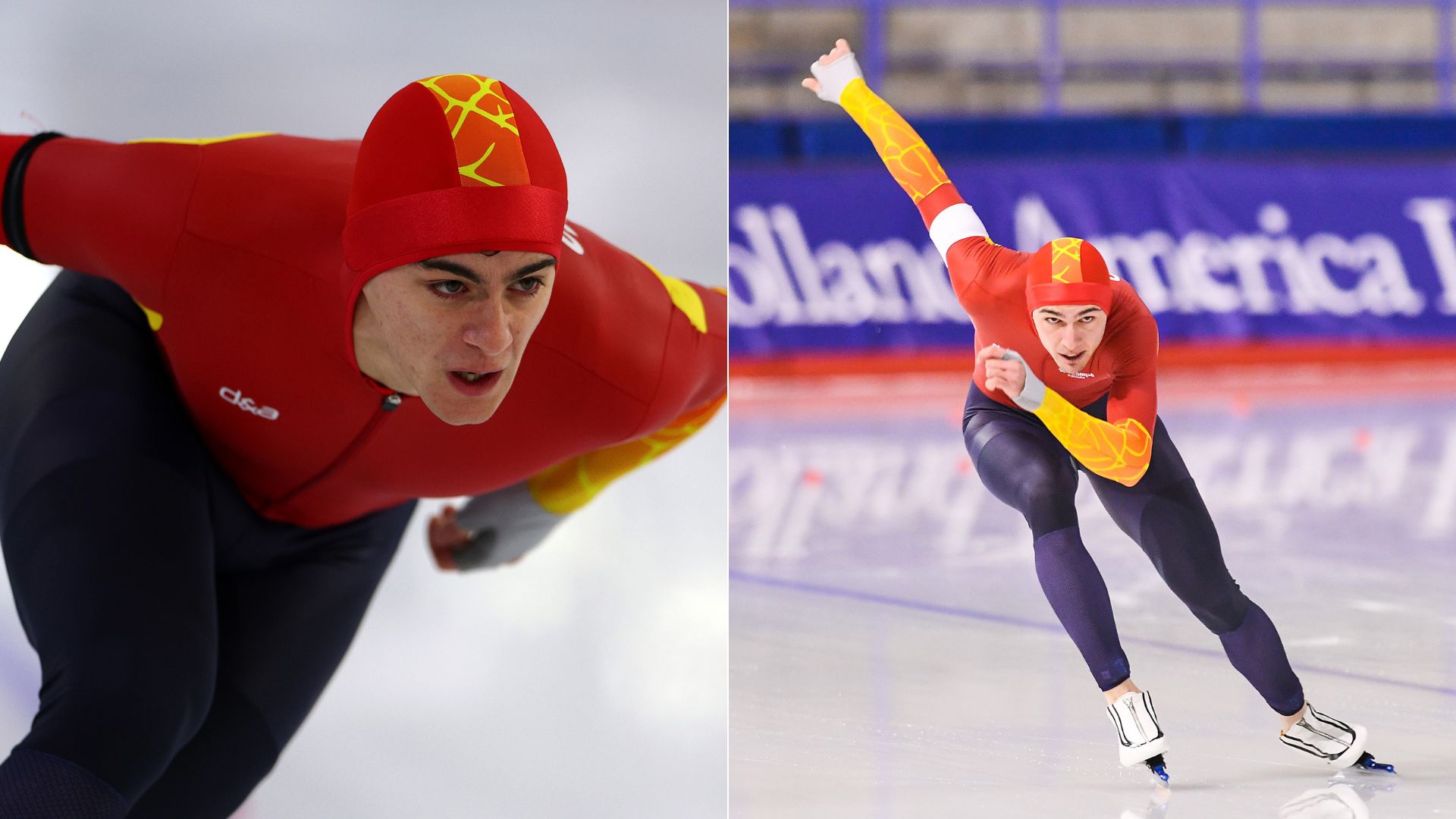 , Nil Llop y Daniel Milagros, la alineaci&oacute;n del patinaje de velocidad en su estreno en los Juegos Ol&iacute;mpicos de Invierno, Real Federaci&oacute;n Espa&ntilde;ola Deportes de Hielo