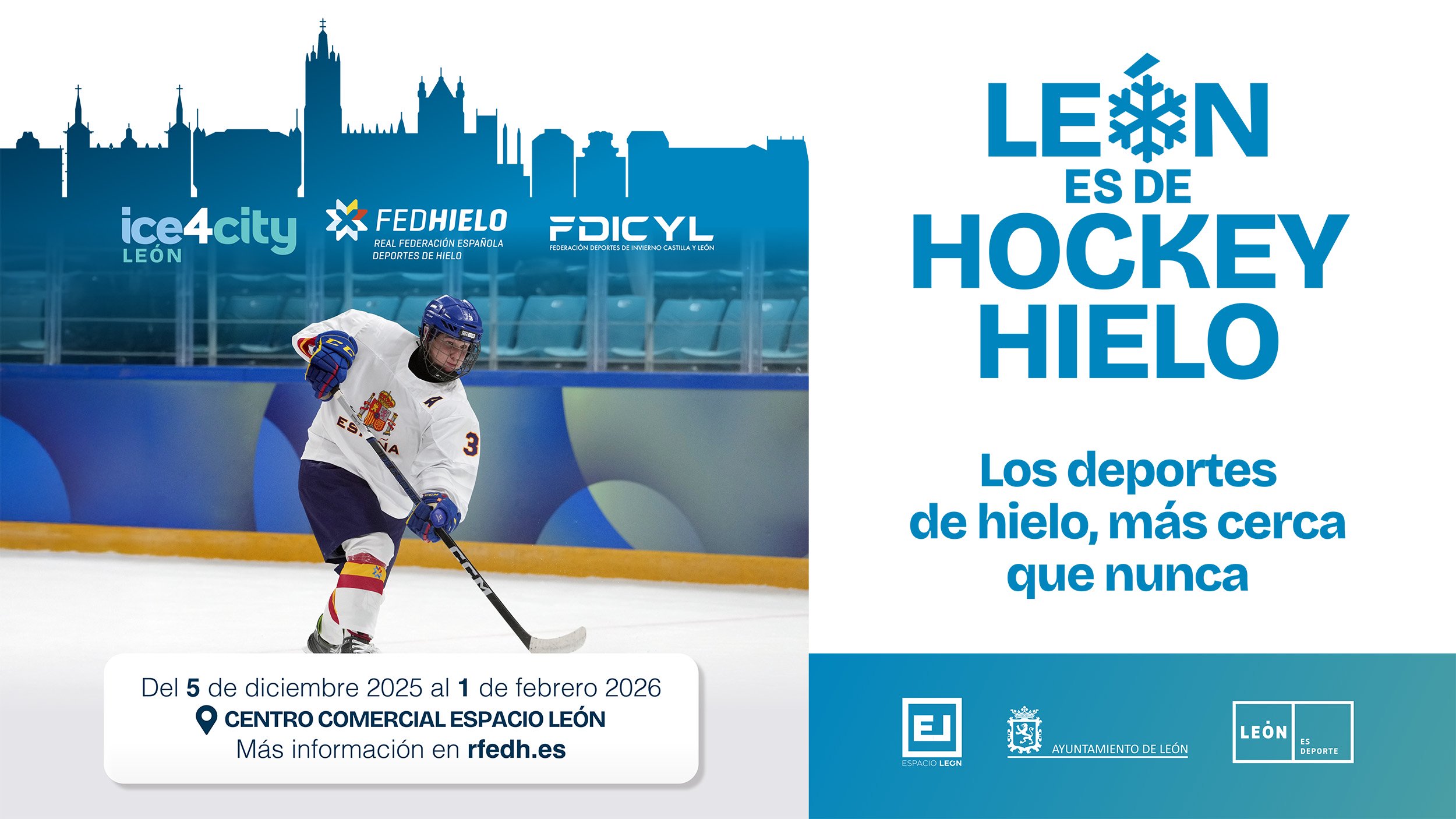 , ice4city Le&oacute;n acoge este fin de semana el Festival de Hockey Hielo U13, Real Federaci&oacute;n Espa&ntilde;ola Deportes de Hielo