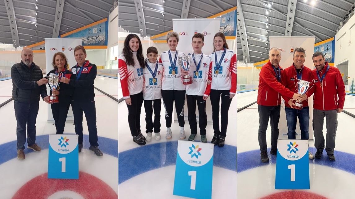 , Finalizan los Campeonatos de España de Curling 2025 de 2ª División, Real Federación Española Deportes de Hielo