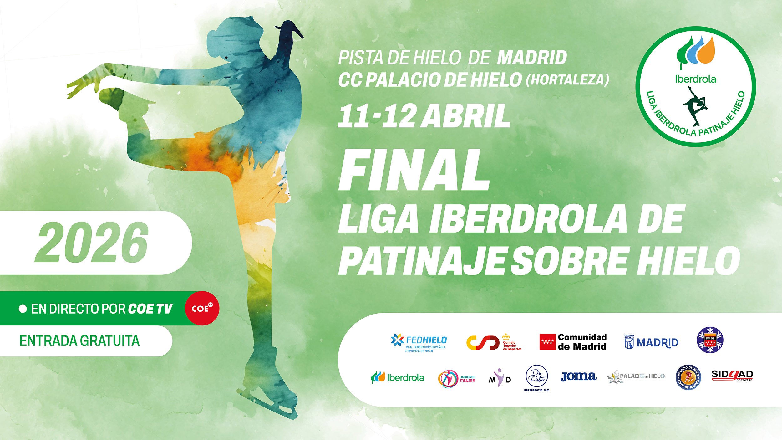, La Final de la Liga Iberdrola de Patinaje 2026 vuelve a Madrid con doble espectáculo, Real Federación Española Deportes de Hielo