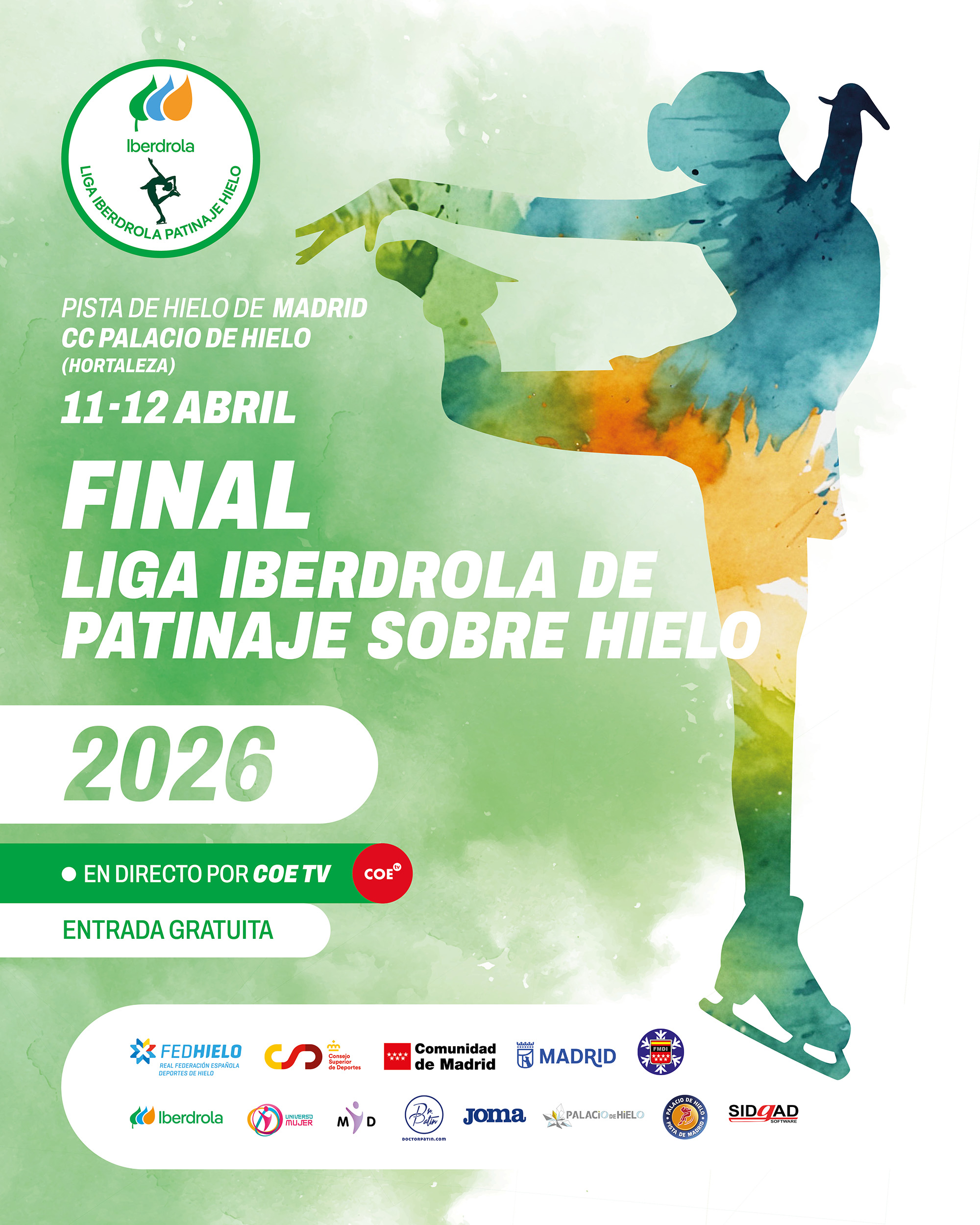 Patinaje, Liga Iberdrola de Patinaje sobre Hielo, Real Federaci&oacute;n Espa&ntilde;ola Deportes de Hielo