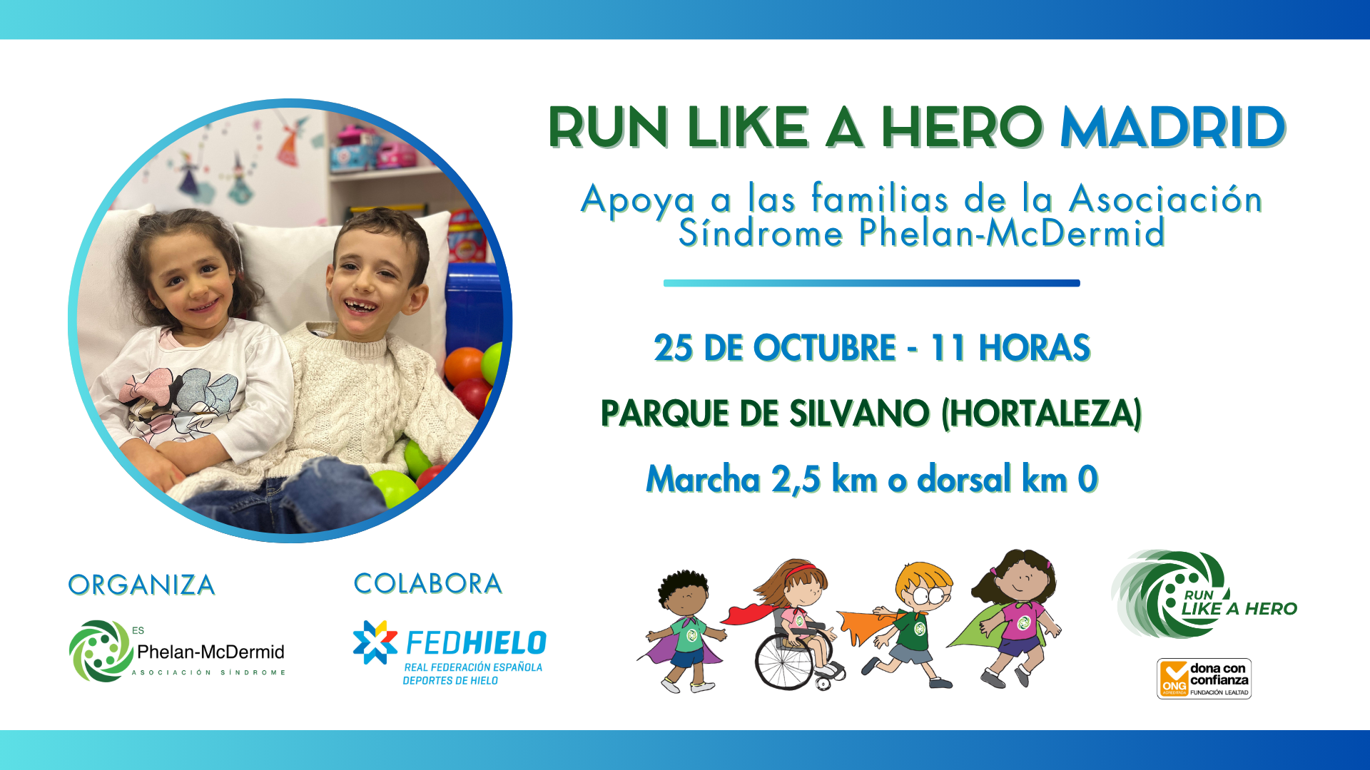 , La RFEDH colabora con la Asociaci&oacute;n S&iacute;ndrome de Phelan McDermid a trav&eacute;s de Run Like a Hero 2026, Real Federaci&oacute;n Espa&ntilde;ola Deportes de Hielo